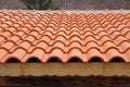 Roof with ceramic tiles Royalty Free Stock Photo