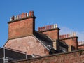 Roof with chimneys