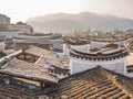 Roof of Chinese vintage House in fenghuang old town.