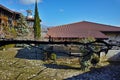 Roof of the church in Rozhen Monastery Nativity of the Mother of God, Bulgaria Royalty Free Stock Photo