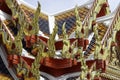 The roof of the church of Wat Phra Chettuphon Wimon Mangkhalaram Ratchaworamahawihan or Wat Pho