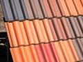 Roof cladding pattern roof tiles