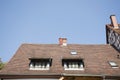 Roof of classic building retro and vintage style at Ladenburg town Royalty Free Stock Photo