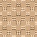 Roof Clay Tile vector Roofing colored seamless pattern Royalty Free Stock Photo