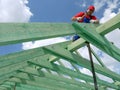 Roof construction Royalty Free Stock Photo