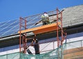 Roof construction of a high building