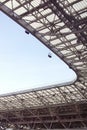 The roof construction of the stadium Royalty Free Stock Photo