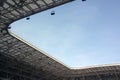 The roof construction of the stadium Royalty Free Stock Photo