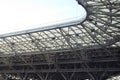 The roof construction of the stadium Royalty Free Stock Photo