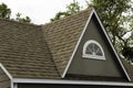 roof covered asphalt shingles roofing construction house rooftop Royalty Free Stock Photo