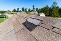 Roof damage after storm Royalty Free Stock Photo