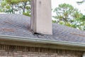 Roof damaged from water leak, in need of repair Royalty Free Stock Photo