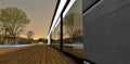Roof deck board with pool in exclusive club hotel at night. Large sliding glass doors. 3d rendering
