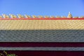 Roof design pattern with blue sky photo stock Royalty Free Stock Photo