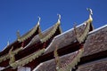 Roof detail of Buddha temple Royalty Free Stock Photo