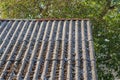 Roof detail of an old house Royalty Free Stock Photo