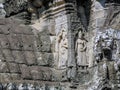 A roof detail of an old Khmer temple in Cambodia