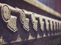 Roof detail stone engrave texture Architecture details