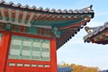 Roof detail, Traditional Architecture, South Korea Royalty Free Stock Photo