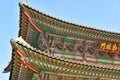 Roof detail, Traditional Architecture, South Korea Royalty Free Stock Photo