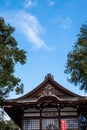 Roof Detail of Ujigami shrine in Uji City Royalty Free Stock Photo