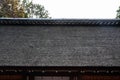 Roof Detail of Ujigami shrine in Uji City Royalty Free Stock Photo