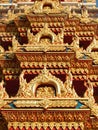 Roof detail at Wat Chalong, Phuket, Thailand