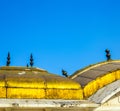 Roof details of the red fort under Royalty Free Stock Photo