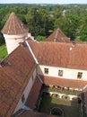 Roof of the Edole castle Royalty Free Stock Photo