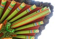 Roof element of traditional korean building - Seoul, South Korea Royalty Free Stock Photo
