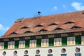 The roof eyed in Sighisoara Royalty Free Stock Photo