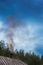 Roof of a forest house Royalty Free Stock Photo