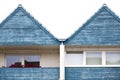 The roof gable of a terraced house Royalty Free Stock Photo