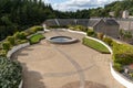 The roof garden at the UNESCO World Heritage site of New Lanark, Lanarkshire, Scotland, UK