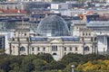 Roof of German parliament building Bundestag in Berlin, German Royalty Free Stock Photo