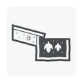 Gutter cleaning icon Royalty Free Stock Photo