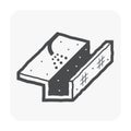 Gutter cleaning icon Royalty Free Stock Photo