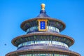 Roof of the Hall of Prayer for Good Harvests. Temple of Heaven. Beijing, China. Royalty Free Stock Photo