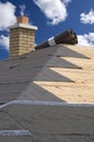 Roof Home Maintenance, House Construction Shingles Royalty Free Stock Photo