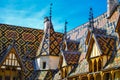 Hospices de Beaune Hotel Dieu Roofline Royalty Free Stock Photo