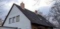 The roof of the house with nice window Royalty Free Stock Photo