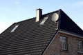 The roof of the house with nice window Royalty Free Stock Photo