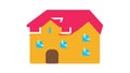 Roof Housetop Material Icon Animation