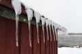 Roof with icicles