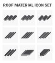 Roof icons Royalty Free Stock Photo