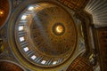 Roof inside of St Peters Church in Rome.