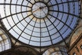 Roof interior of Galleria Vittorio Emanuele II in Duomo Milan, Italy. Royalty Free Stock Photo