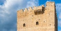 Roof of Kolossi Castle. Limassol. Cyprus Royalty Free Stock Photo