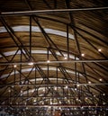 Roof of large modern storehouse Royalty Free Stock Photo