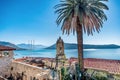 Roof of Leopold Mandic Church in the Old Town of Herceg Novi, Mo